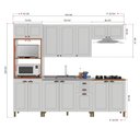 Ver imagem 4 de Cozinha Americana Modulada Torre Quente Compacta 5 Peças Paris