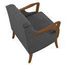 Ver imagem 7 de Kit Namoradeira 135cm e 2 Poltronas Decorativas Capitonê Lapa M22 Linho Cinza Escuro - Mpozenato