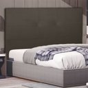 Ver imagem 1 de Cabeceira Cama Box King Poliana 195 Cm Suede Marrom - MV Estofados Shop