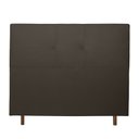 Ver imagem 2 de Cabeceira Cama Box King Poliana 195 Cm Suede Marrom - MV Estofados Shop