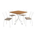Ver imagem 5 de Conjunto de Mesa e 4 Cadeiras Creta Kappesberg Branco