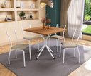 Ver imagem 1 de Conjunto de Mesa e 4 Cadeiras Creta Kappesberg Branco
