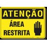 PLACA ATENÇÃO ÁREA RESTRITA - 1