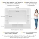Ver imagem 3 de Estante TV 65" e 2 portas Oslo Multimóveis V3395