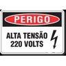 PLACA PERIGO ALTA TENSÃO 220V - 1