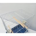Ver imagem 4 de Kit Gaiola Triplex Calopsita Brinquedo Argola Dupla Colorida - Verde