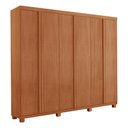 Ver imagem 2 de Guarda-Roupa Casal 100% MDF 6 Portas e 2 Gavetas com Pés 180cm Multimóveis CR35547 Madeirado