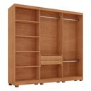 Ver imagem 5 de Guarda-Roupa Casal 100% MDF 6 Portas e 2 Gavetas com Pés 180cm Multimóveis CR35547 Madeirado