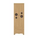 Ver imagem 6 de Guarda-roupa Infantil 62cm 2 Portas com Vidro e 2 Gavetas Suspiro Multimóveis Mp4456 Madeirado