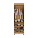 Ver imagem 4 de Guarda-roupa Infantil 62cm 2 Portas com Vidro e 2 Gavetas Suspiro Multimóveis Mp4456 Madeirado