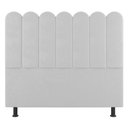 Ver imagem 1 de Cabeceira Cama Box Solteiro Lana 90cm Sintético Branco - Abmaza