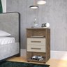 Mesa de Cabeceira Cielo Cor:canela Off White - Mizza Decor - 2
