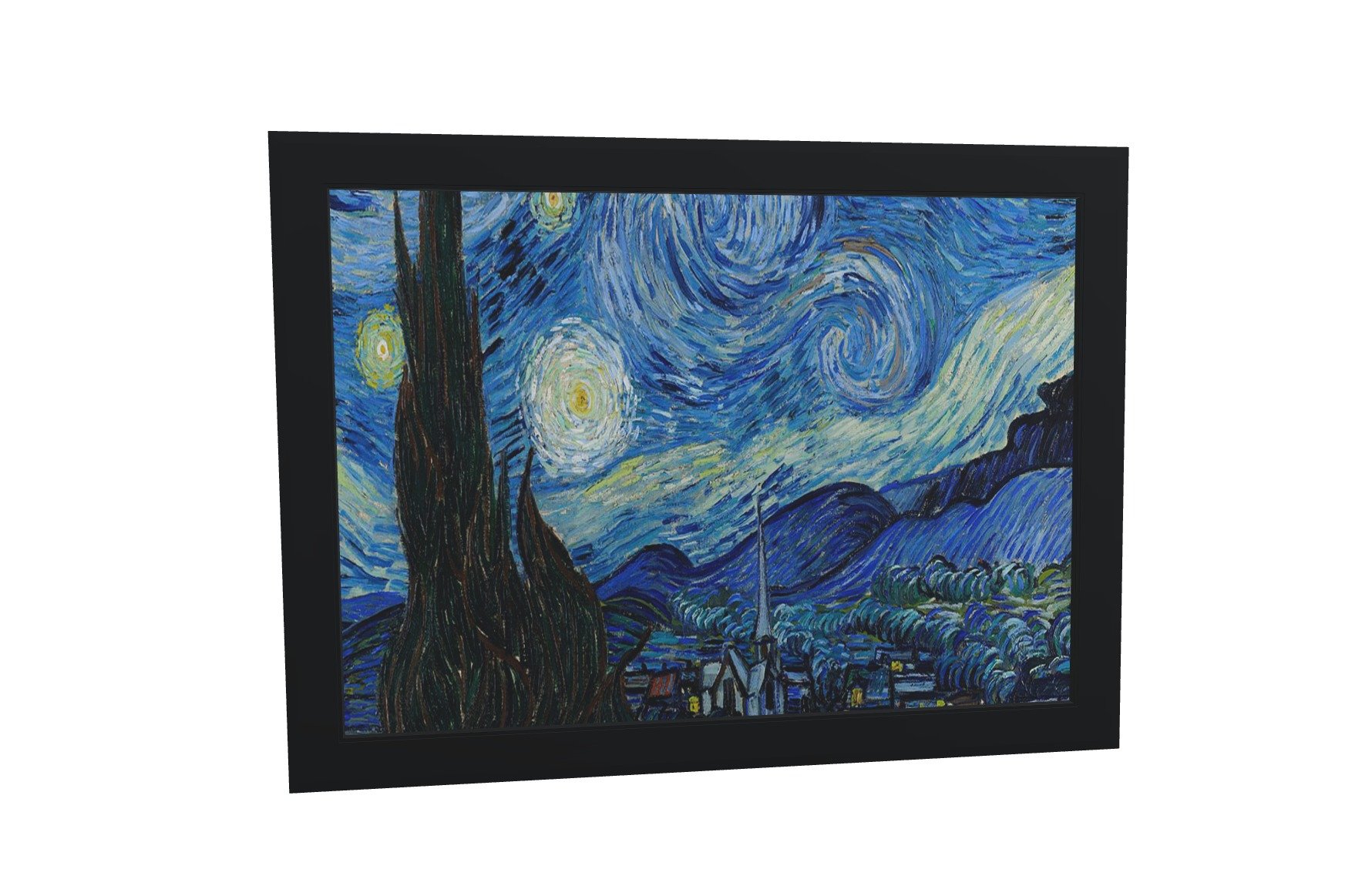 Quadro Decorativo Night Noite Estrelada Pintura de Vincent Van Gogh - 1