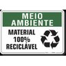 PLACA MEIO AMBIENTE MATERIAL 100% RECICLÁVEL - 1