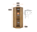 Ver imagem 5 de Modulado Closet Completo 9 Portas 6 Gavetas - Linea-cumaru - Móveis Novo Horizonte