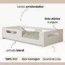 Ver imagem 4 de Cama Montessoriana Infantil Solteiro Mdf Alto Padrão Branco