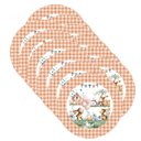 Ver imagem 1 de Kit Sousplat Páscoa Marrom Xadrez - 12 Peças - com Base