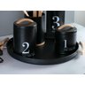 Lata Porta Condimentos N2 Metalla Preto Cozinha Black Yoi - 3