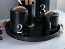Ver imagem 3 de Lata Porta Condimentos N2 Metalla Preto Cozinha Black Yoi