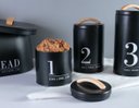 Ver imagem 5 de Lata Porta Condimentos N2 Metalla Preto Cozinha Black Yoi