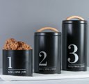 Ver imagem 4 de Lata Porta Condimentos N2 Metalla Preto Cozinha Black Yoi