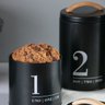 Lata Porta Condimentos N2 Metalla Preto Cozinha Black Yoi - 2