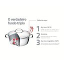 Ver imagem 4 de Caçarola Allegra Aço Inox Fundo Triplo Fogões de Indução 22 Cm 3,3l - Tramontina 62653221