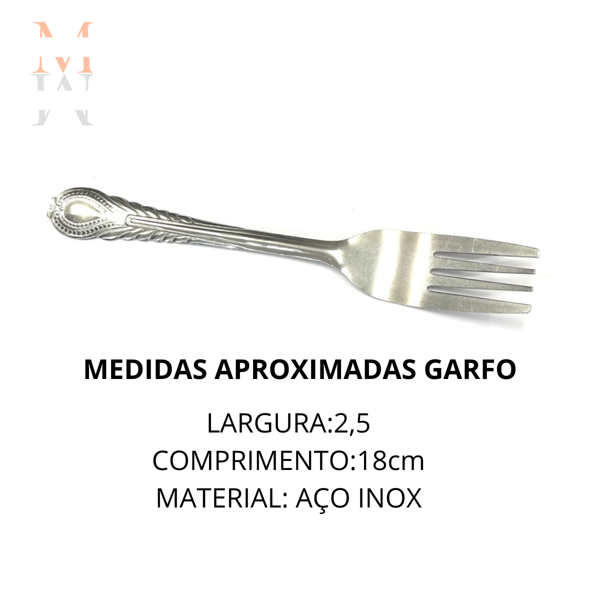 Garfo Grande Para Mesa Buffet Churrascaria Servir 25,5 Cm