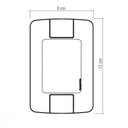 Ver imagem 2 de Conjunto 4x2 com 1 Interruptor Bipolar Simples Tramontina Aria 10 a 250 V Branco Tramontina