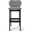 Ver imagem 6 de Kit 6 Banquetas Alta Bar Cozinha Sala Jantar Fixa Betta L02 Preto Linho Cinza Escuro - Lyam Decor