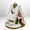 Decoração Natalina Resina Casinha Candy Color Lar Doce Luxo - 3