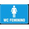 PLACA BANHEIRO - WC FEMININO - 2