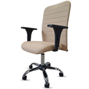 Ver imagem 3 de Cadeira Escritório Ergonômica Nr17 Apoio Lombar Giratória Couro Sintético