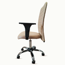 Ver imagem 4 de Cadeira Escritório Ergonômica Nr17 Apoio Lombar Giratória Couro Sintético