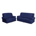 Ver imagem 2 de Conjunto de Sofá 2,00 X 1,50m 3 e 2 Lugares Suede Filadélfia Azul