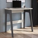 Ver imagem 1 de Escrivaninha Mesa Computador Office Pés Branco Cinza