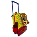 Ver imagem 1 de Mochila Infantil Escolar Ursinho Rodinha Amarela e Vermelha