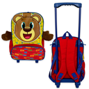 Ver imagem 5 de Mochila Infantil Escolar Ursinho Rodinha Amarela e Vermelha