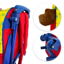 Ver imagem 4 de Mochila Infantil Escolar Ursinho Rodinha Amarela e Vermelha