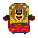 Ver imagem 2 de Mochila Infantil Escolar Ursinho Rodinha Amarela e Vermelha