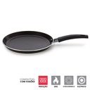Ver imagem 3 de Crepeira Panquequeira Tapioqueira Induct+ Multiflon 22cm Antiaderente Fundo Inox Fogão Cooktop de In