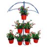Suporte Plantas Guarda Chuva Azul 7 Vasos - 2