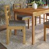 Conjunto para Jardim Madeira Maciça 160x80cm 1 Mesa 6 Cadeiras Assento Estofado Itália - 6