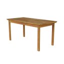 Ver mais imagens de Conjunto para Jardim Madeira Maciça 160x80cm 1 Mesa 6 Cadeiras Assento Estofado Itália