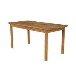 Conjunto para Jardim Madeira Maciça 160x80cm 1 Mesa 6 Cadeiras Assento Estofado Itália - 8