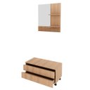 Ver imagem 3 de Kit Banheiro com Gaveteiro Móvel e Espelho Amêndoa Tecno Mobili
