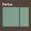 Ver imagem 4 de Armário de Aço 6 Portas 2 Vidros Verde Bella Bertolini