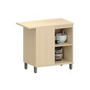 Ver imagem 5 de Balcão de Cozinha Canto Reto 100% MDF 1 Porta 95cm Aura Luciane Móveis