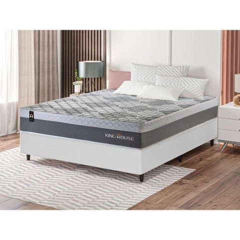 Cama Box Molas Ensacadas Sheffield Casal 138x188 King House