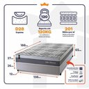 Ver imagem 6 de Cama Box Molas Ensacadas Sheffield Casal 138x188 King House